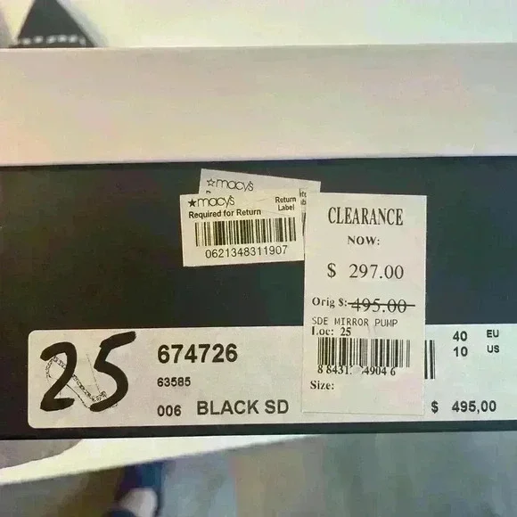 MARC JACOBS Suede and silver square studs worn lightly Size 40 USA Size 9 - Picture 4 of 7